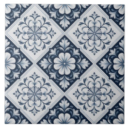Padrão Delft Holandês Azul