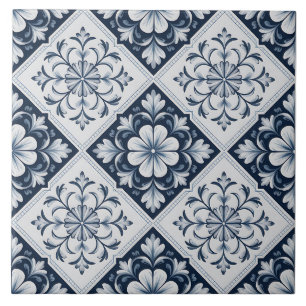 Padrão Delft Holandês Azul