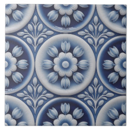 Padrão Delft Holandês Azul
