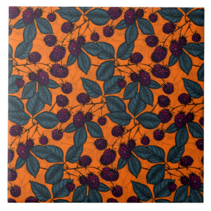 Padrão desenhado à mão de Blackberry