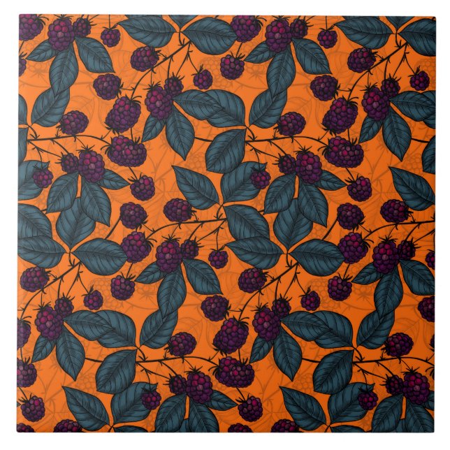 Padrão desenhado à mão de Blackberry (Frente)