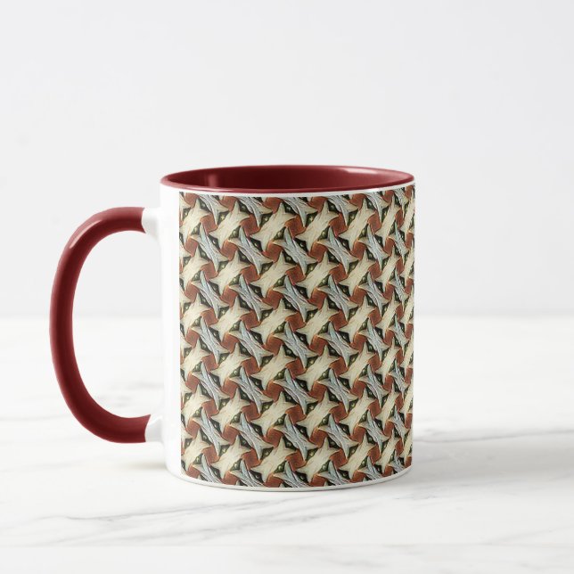Padrão digital abstrato 1220 - Caneca de café (Esquerda)