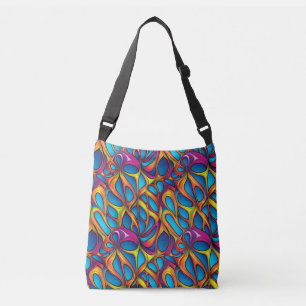 Padrão digital geométrico abstrato 35 - Bolsa Tote