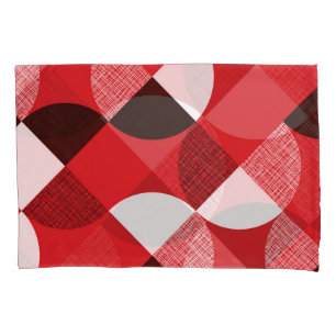 Padrão Dinâmico Diagonal Texturizado Vermelho