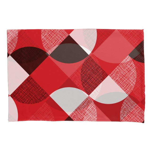Padrão Dinâmico Diagonal Texturizado Vermelho (Frente)