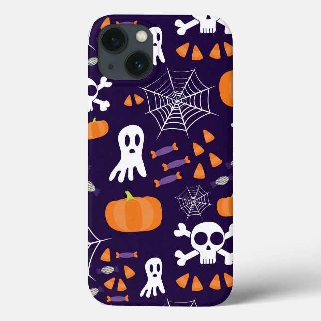 Padrão Divertido de Halloween (Verso)