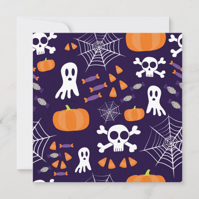 Padrão Divertido de Halloween (Frente)