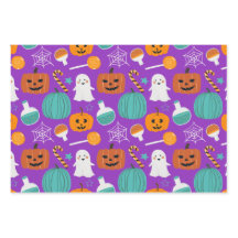 Padrão divertido de Halloween assustador fofo para
