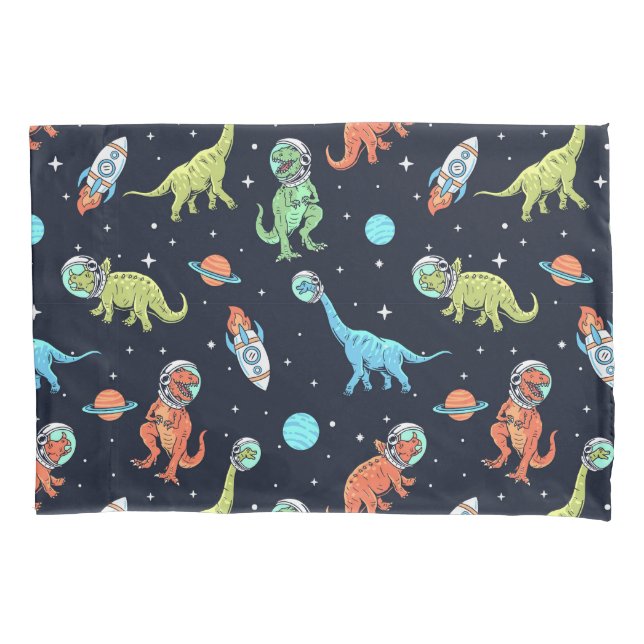 Padrão do Astronauta do Dinossauro para Crianças (Frente-Esquerda)