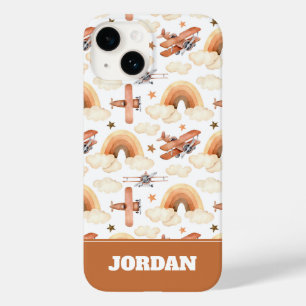 Padrão do avião arco-íris de cor d'água