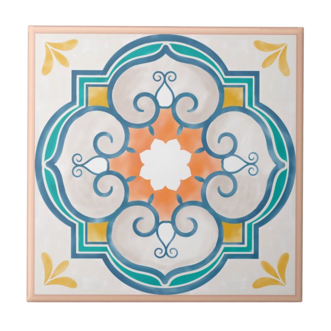 Padrão do Azulejo Mandala (Frente)
