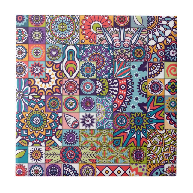 Padrão do Azulejo Mandala (Frente)