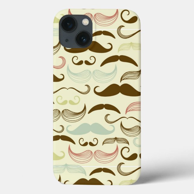 Padrão do bigode, estilo retrô 4 (Verso)