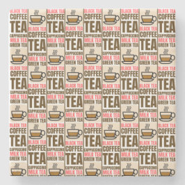 PADRÃO DO CHÁ DE CAFÉ, Porta copos de pedra