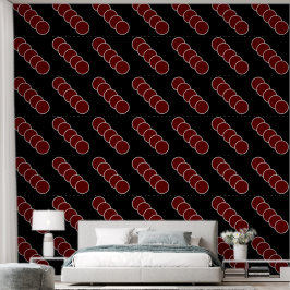 Padrão do Círculo Branco Vermelho Moderno Elegante
