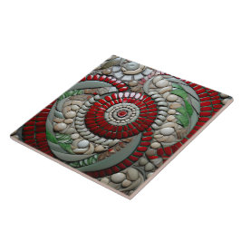 Padrão do Círculo Vermelho Natal