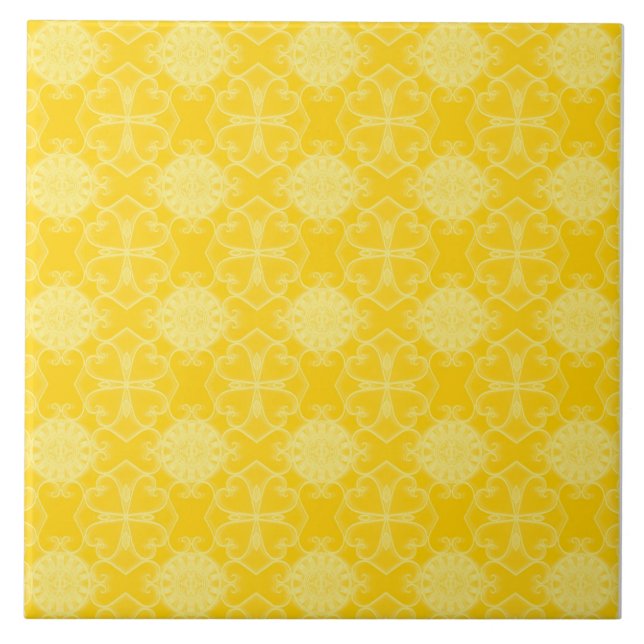 Padrão do estilo mediterrânico: Amarelo e Branco (Frente)