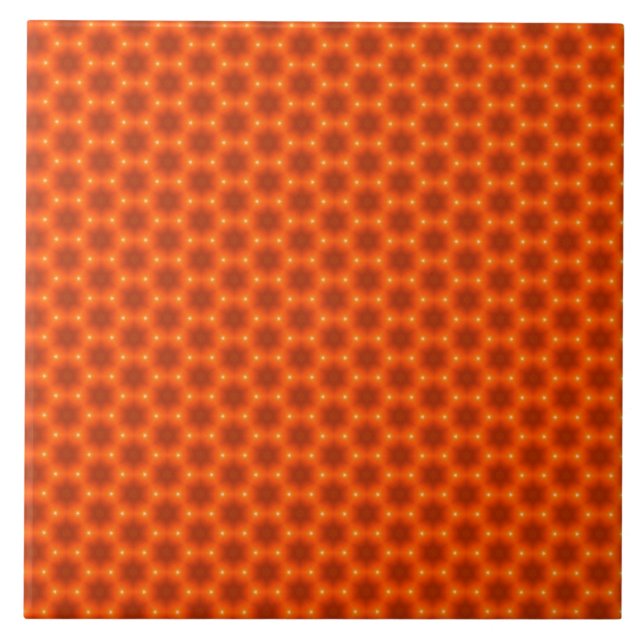 Padrão do Hexágono do ouro Orange Honeycomb (Frente)