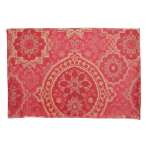 Padrão do Ouro Vermelho ORIENTAL - Pillowcase
