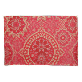 Padrão do Ouro Vermelho ORIENTAL - Pillowcase