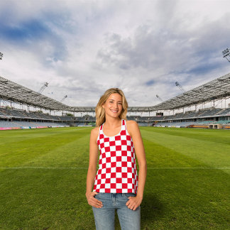 Padrão do Quadro de Verificação Vermelho Croata Mo