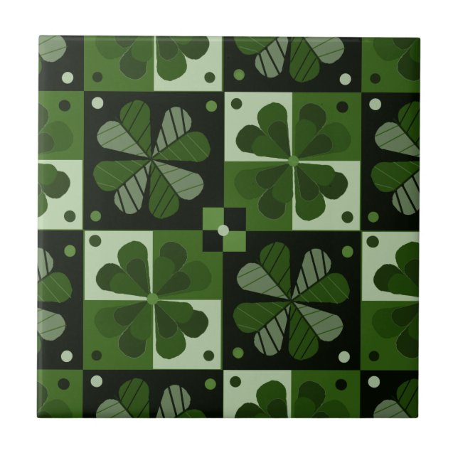 Padrão do Shamrock Checkerboard (Frente)