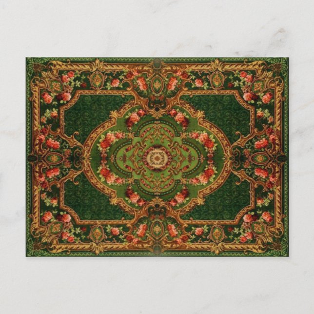 Padrão do tapete de vinheta: Cartão postal Axminst (Frente)