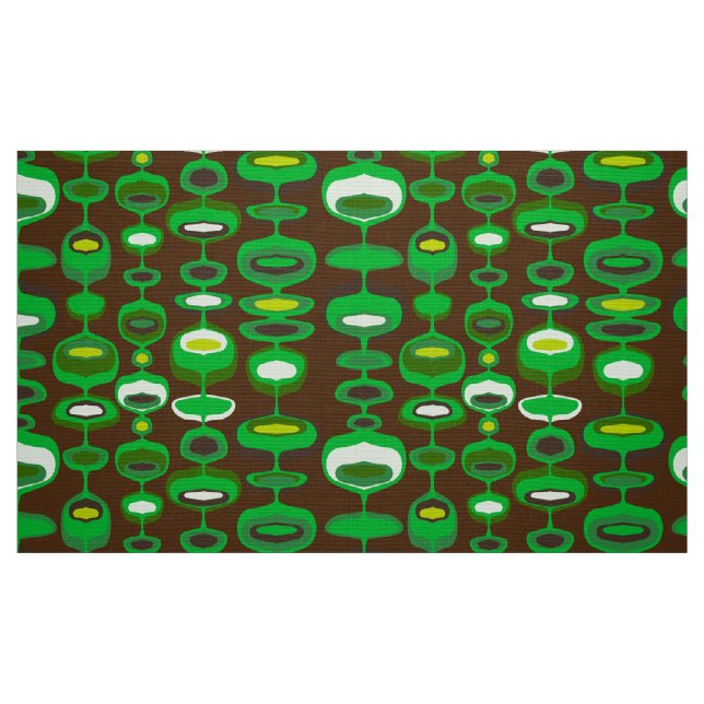 Padrão do tecido retrógrado do modelo 60s 70s (Fat Quarter)