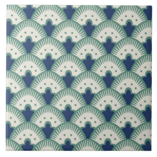 Padrão do ventilador Art Deco