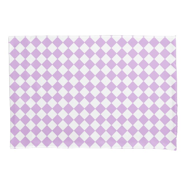 Padrão do verificador roxo e branco (Frente-Esquerda)