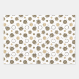 Padrão do vírus Corona COVID-19 Azul Prateado Dour