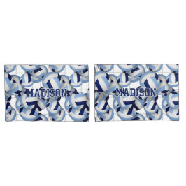 Padrão do Volleybolas w marinho bkgrd lt azul