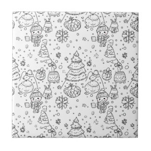 Padrão Doodle de Natal de Inverno Fofo (3)