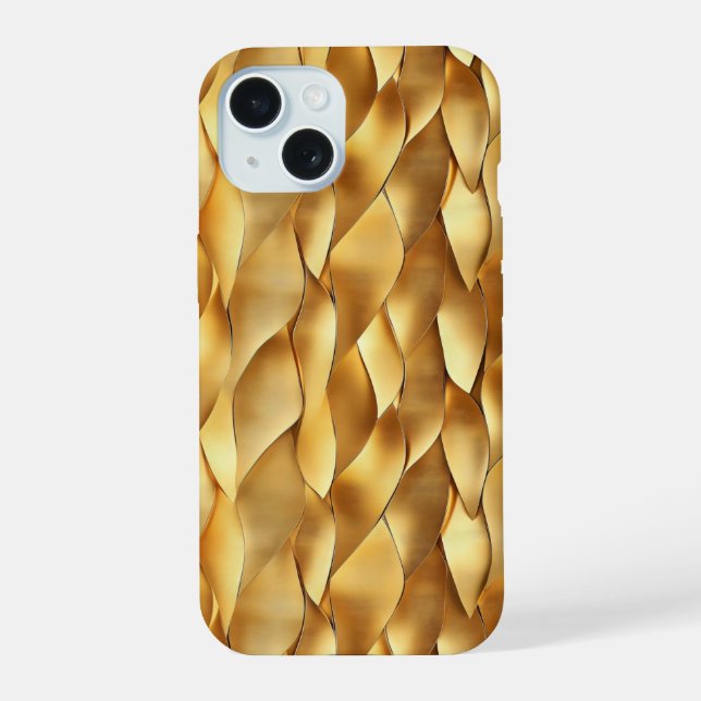 Padrão Dourado Abstrato (Verso)