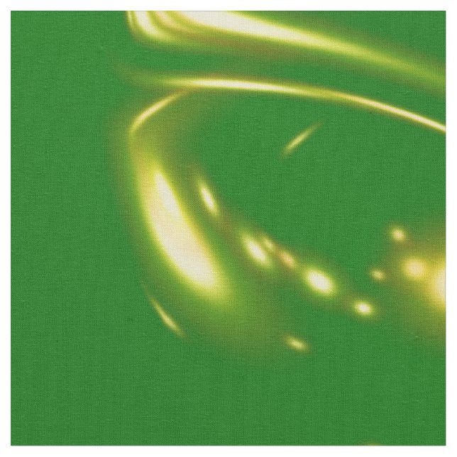 padrão dourado em tecido verde (Detalhe)