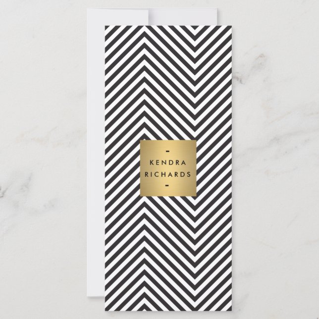 Padrão Dourado preto e branco retrorreflector Logo (Frente)