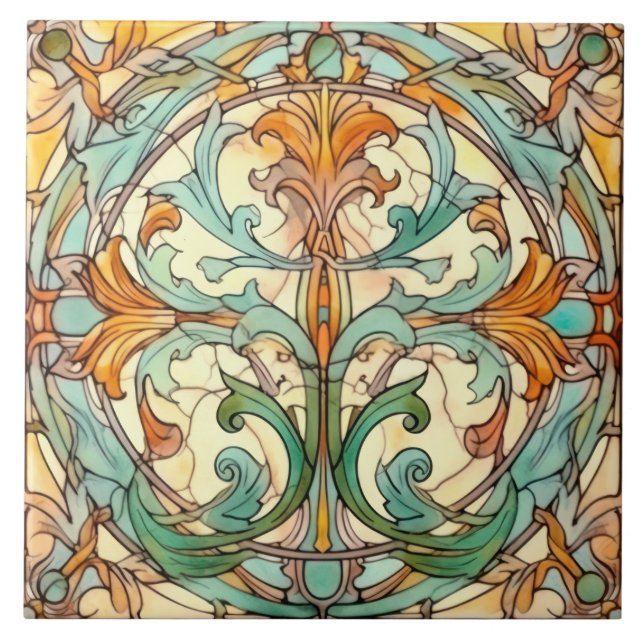 padrão elegante art nouveau (Frente)