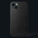 Padrão Elegante Black Leather Snakeskin<br><div class="desc">Olhar o padrão de pele preta e elegante.</div>