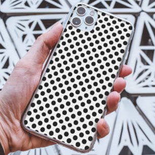 Padrão Elegante de Bolinhas preto e branco Clássic