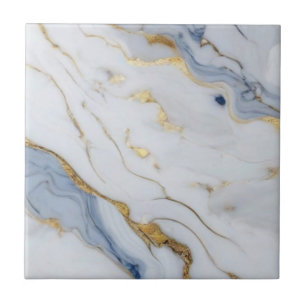 Padrão elegante de granito branco de ouro azul