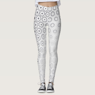Padrão Elegante Hexagon Starburst - Leggings