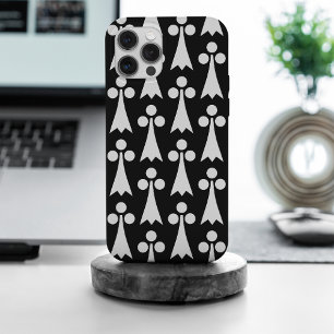 Padrão Ermine, Padrão Medieval, Branco em Preto