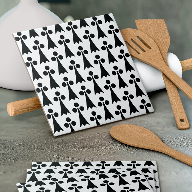 Padrão Ermine, Padrão Medieval, Preto em Branco (Criador carregado)
