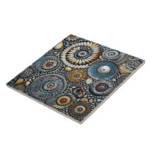 Padrão Espiral de Natal Azul