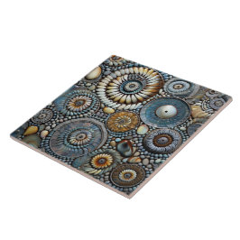 Padrão Espiral de Natal Azul