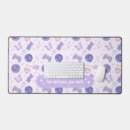 Padrão estético personalizado em pastel y2k lavand