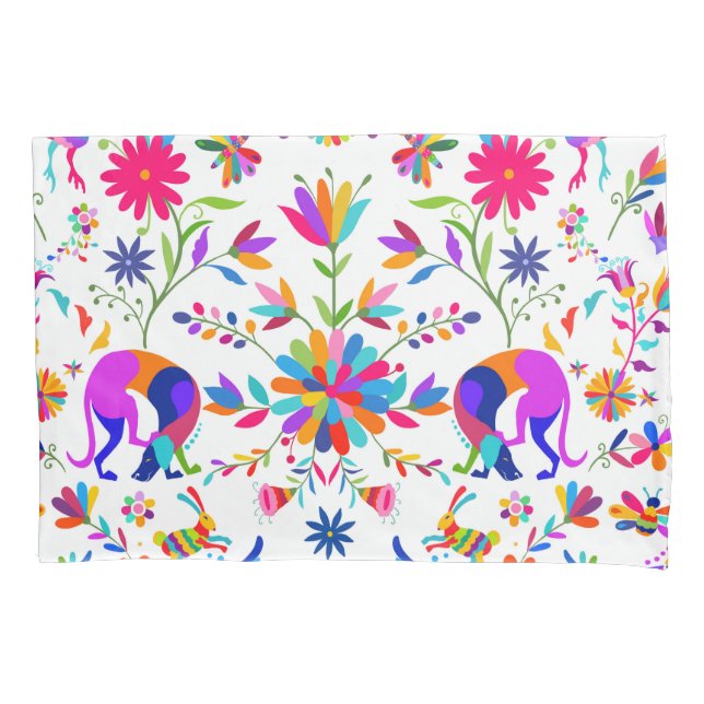 Padrão estilo Otomi de Weims, Coelhos e Pássaros  (Frente)