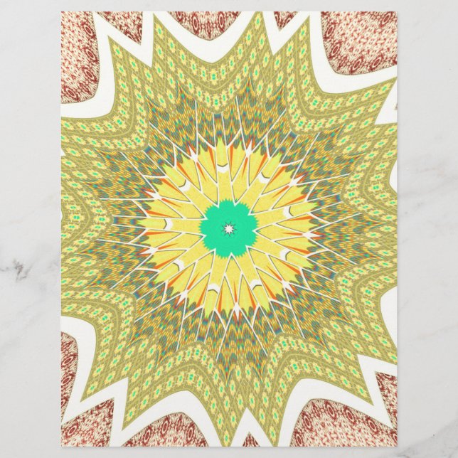 Padrão étnico Africano ouro YELLOW (Frente)