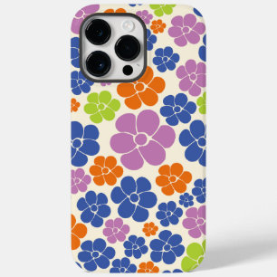 Padrão Flor - Azul, Laranja, Roxo, Verde