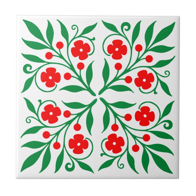 Padrão floral (Frente)